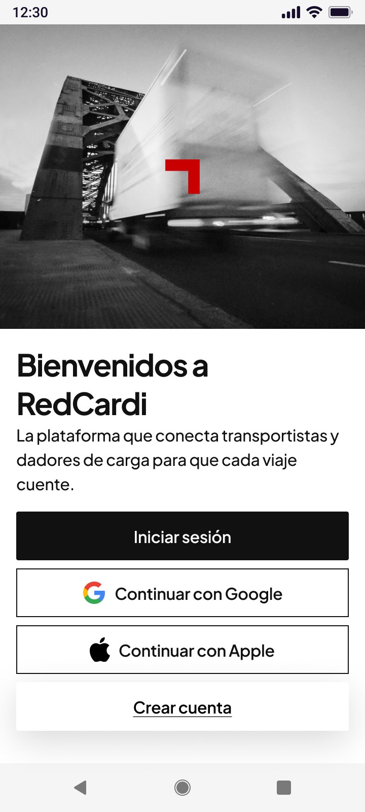 App mobile de RedCardi diseñada por reset